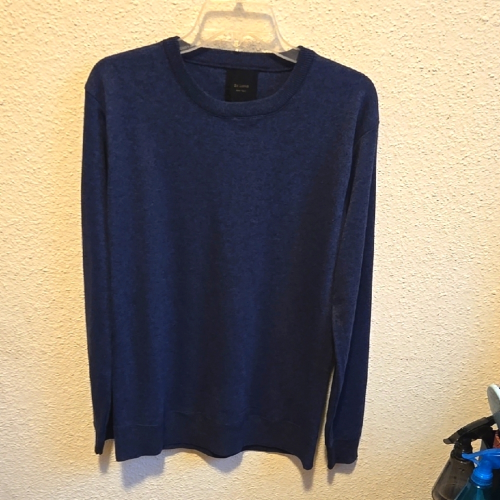B2 Men's Blue Sweater Six Lincoln Size Large
